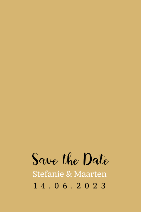 Save The Date Kaart Met Kalender En Bruidspaar