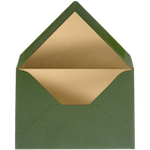 groene envelop met gouden inlay
