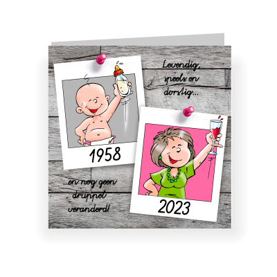 Grappige uitnodiging 65 jaar met humoristische teksten